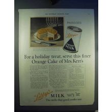 1923 Libby's Evaporated Milk Ad - Orange Cake