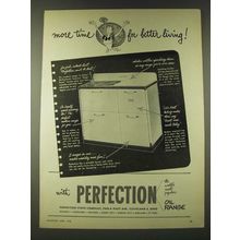1948 Perfection Stove Oil Range Ad - More time for better living!