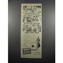 1950 Bendix Automatic Dryer Ad - Swap Dreary Chores