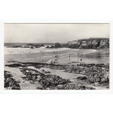 Surfing at Bude Postcard RP Cornwall Overland Views