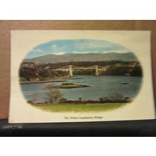 MENAI SUSPENSION BRIDGE, WALES unused postcard by Colourmaster CME 27708 =
