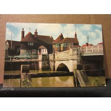 THE BARBICAN TOLLGATE, SANDWICH, KENT used postcard =