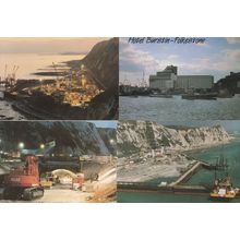 Lower Shakespeare Cliff Site Folkestone Euro Tunnel 4x Postcard s