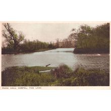 Park Hall Hostel The Lake Mansfield Nottingham Antique Postcard