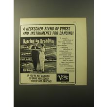 1960 Verve Record Album Advertisement - Dancing on Broadway