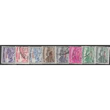 1963/1978 8 different values - fine used (o) - redrawn issue