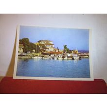 DER HAFEN, NESSEBAR, BULGARIA unused postcard =