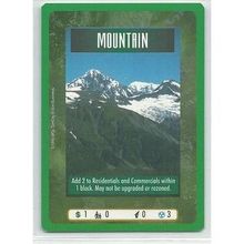 SIM CITY ' MOUNTAIN " PROMO card ( 1995 )