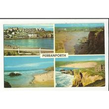 Cornwall PERRANPORTH Multi-View Postcard by Photo Precision (PLC596)