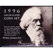 1996 Australia Mint Coin Set Sir Henry Parkes Centenary