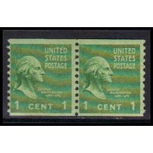 839 1c George Washington Barely Clears MNH Pair K4772