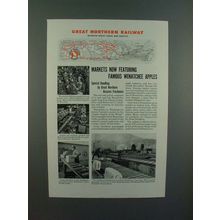 1944 Great Northern Railroad Ad - Wenatchee Apples