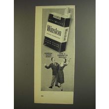 1955 Winston Cigarettes Ad - Tastes Good!