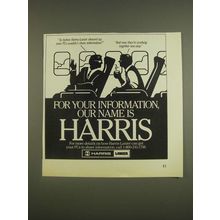 1985 Harris-Lanier Technology Ad - your PC's wouldn't share information?