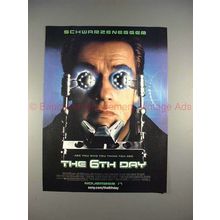 2000 The 6th Day Movie Ad w/ Arnold Schwarzenegger!!