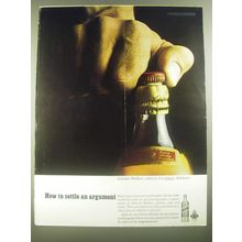 1967 Johnnie Walker Red Label Scotch Ad - How to settle an argument