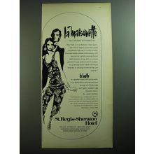 1970 St. Regis-Sheraton Hotel Advertisement - La Maisonette