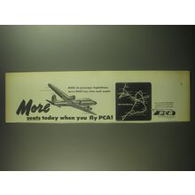 1946 PCA Airline Ad - More seats today when you fly PCA!