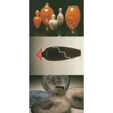 London Glassblowing School Alchemy Vase Haiku Bottle 3x Postcard s