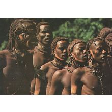 Masai Warriors Kenya Africa Postcard