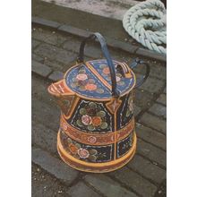 A Decorated Trent & Mersey Water Can From Canal Postcard