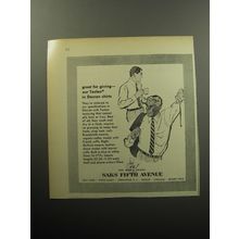 1957 Saks Fifth Avenue Shirts Advertisement - Great for giving
