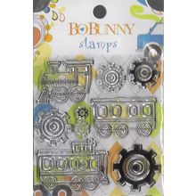 Bo Bunny. On The Go Stamp Set. Stamping Cardmaking Scrapbooking Crafts