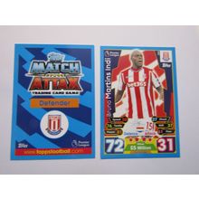 259. Bruno Martins Indi - Stoke City - Match Attax 2017/18 Football Card EF1