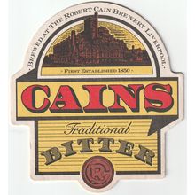 BEER MAT - CAINS BREWERY - BITTER - (Cat 001) - (1991)