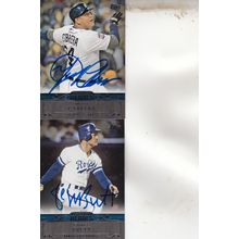MIGUEL CABRERA & GEORGE BRETT AUTOGRAPH 2013 TIGERS & ROYALS HOF WORLD CHAMPIONS