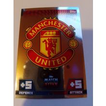 match attax 14/15 club badge manchester united no.181