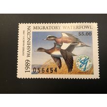 ICOLLECTZONE US 1989 #4 Washington Duck Stamp VF NH