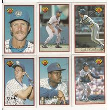 1989 Bowman Milwaukee Brewers team set 18 cards- Yount, Sheffield RC, Molitor