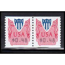CVP33 48c Shield Very Fine MNH Pair PA5082