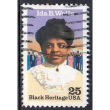 USA 1990 Black Heritage - Ida B Wells 25c Used