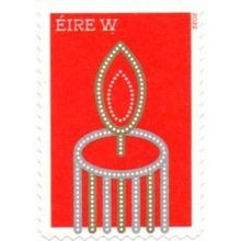 Eire. W Value. Candle. Unfranked SA/DC On Piece