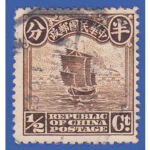 CHINA 1914 1/2c Sepia JUNK SG287 GU
