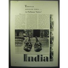 1930 India Tourism Ad - in Pullman Suites