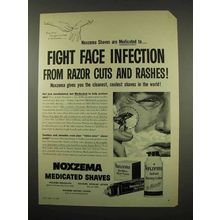 1957 Noxzema Shave Cream Ad - Fight Face Infection