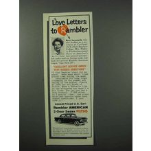 1960 Rambler American 2-door Sedan Car Ad - Housewife