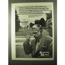 1971 American Mutual Ad - Total Concern is Difference