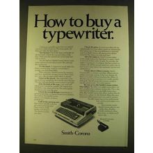 1980 Smith-Corona Electric Typewriter Ad - How to Buy