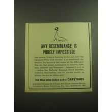 1945 Carstairs White Seal Whiskey Ad - Any resemblance is purely impossible