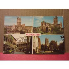 multiview, GLOUCESTER. used vintage postcard 1968 pm . =
