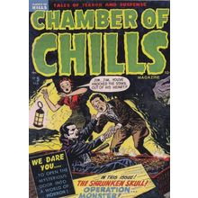 Chamber Of Chills 1950s Dracula Vampire Comic Horror Book Postcard