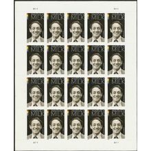 Harvey Milk Sheet of 20 - Current Rate Stamps Scott 4906