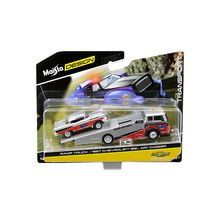 1957 Chevrolet Bel Air Gasser #786 Silver and Red with Ramp Tow Truck "Elite ...