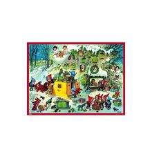 11689 - Korsch Advent - Elves with Gifts - 11.5"H x 15.5"W x .1"D