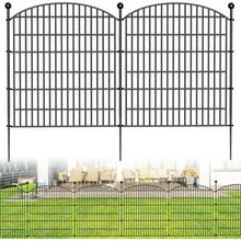 10 Panels Decorative Garden Fence - 32 in (H) X 23.6 Ft (L) No Dig Dog Fence Out