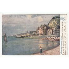 Hastings Beach from the Old Town Postcard 1903 East Sussex Rowntree's Series